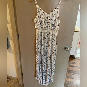 Ditsy Floral White Jumpsuit